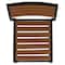 Flash Furniture Lark Outdoor Stackable Side Chair with Faux Teak Poly Slats XU-DG-HW6036-GG - alternate 10